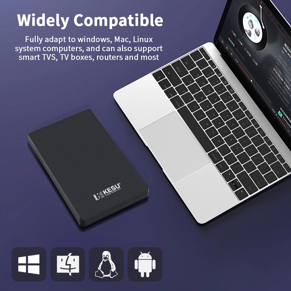 KESU HDD 2.5" Portable External Hard Drive 2tb/1tb/500gb/750gb USB3.0 disk memory for PC tablets PS4 notebook Desktop Computer