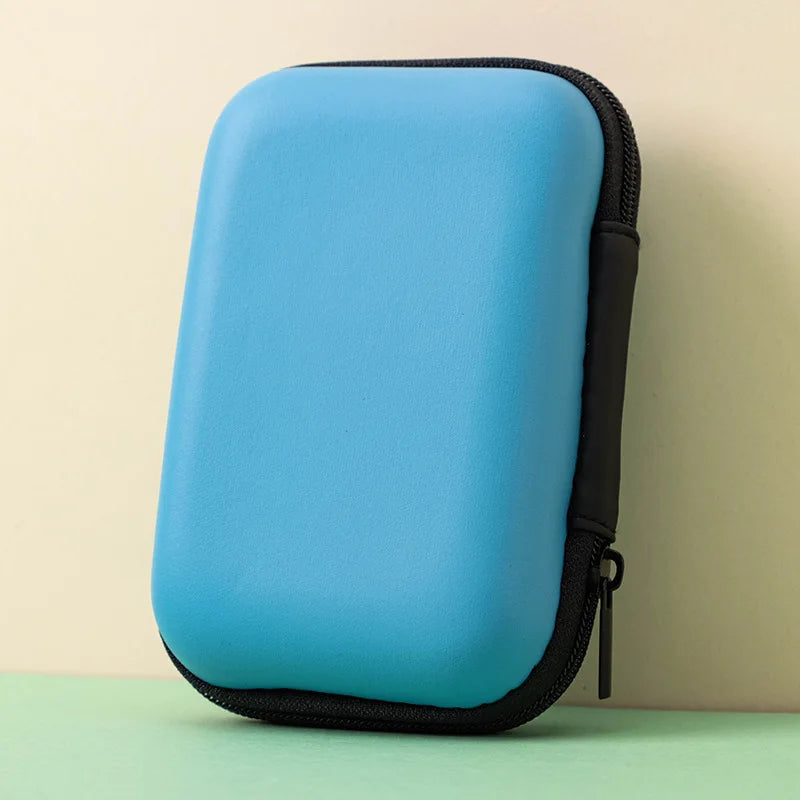 Mini 2.5-inch hard drive storage bag, data cable headphone bag, poker card bag, card collection storage bag, zero wallet