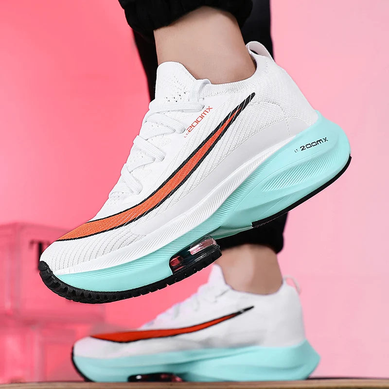 Original Sneakers Men Mesh Breathable Comfortable Lace-up Flat Outdoor Running Shoes Luxury Design Trendy Tennis Shoes for Women