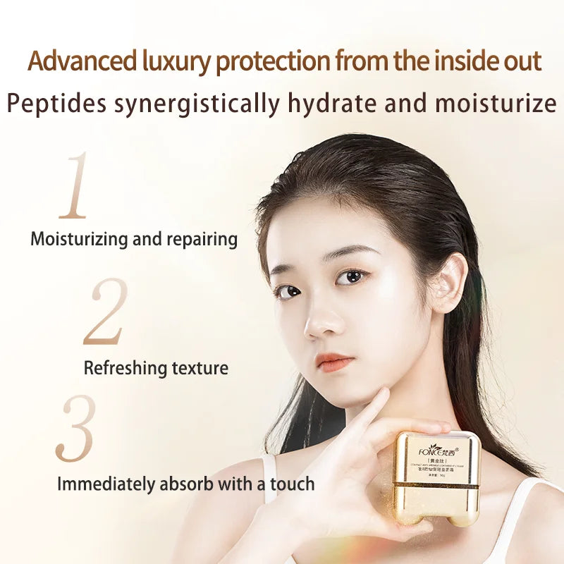 FONCE Male Female Gold Peptide Moisturizing Face Cream Multiple Plant Essence Facial Care Refreshing 50g