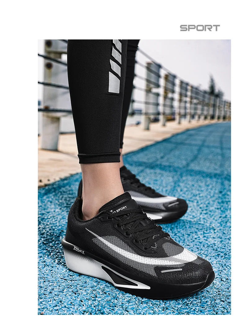 Men Running Shoes Marathon Breathable Outdoor Sports Shoes Lightweight Sneakers Comfortable Athletic Training Footwear Size47