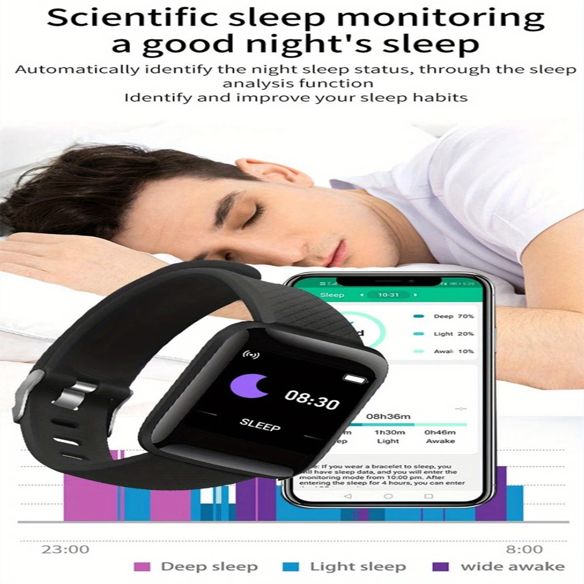 Smart Watches For Women Men Bluetooth Connect Phone Player Music Control Fitness Heart Rate Monitor Sport Bracelet Digital Y68