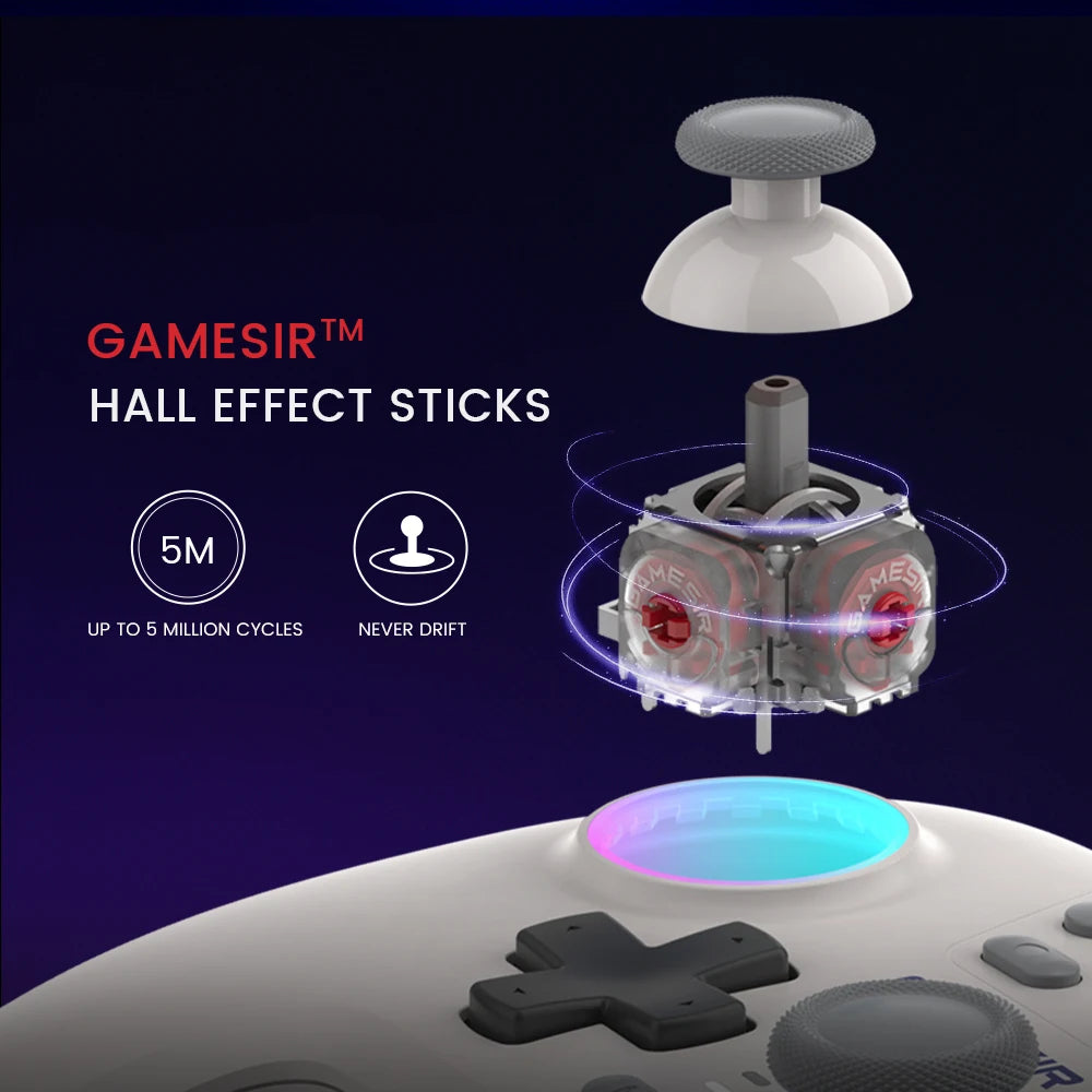 Gamesir Switch 2 Controller Nova PC Gamepads For Nintendo Switch 2/1 Steam Android IOS Gamer Hall Effective Sticks HD Rumble