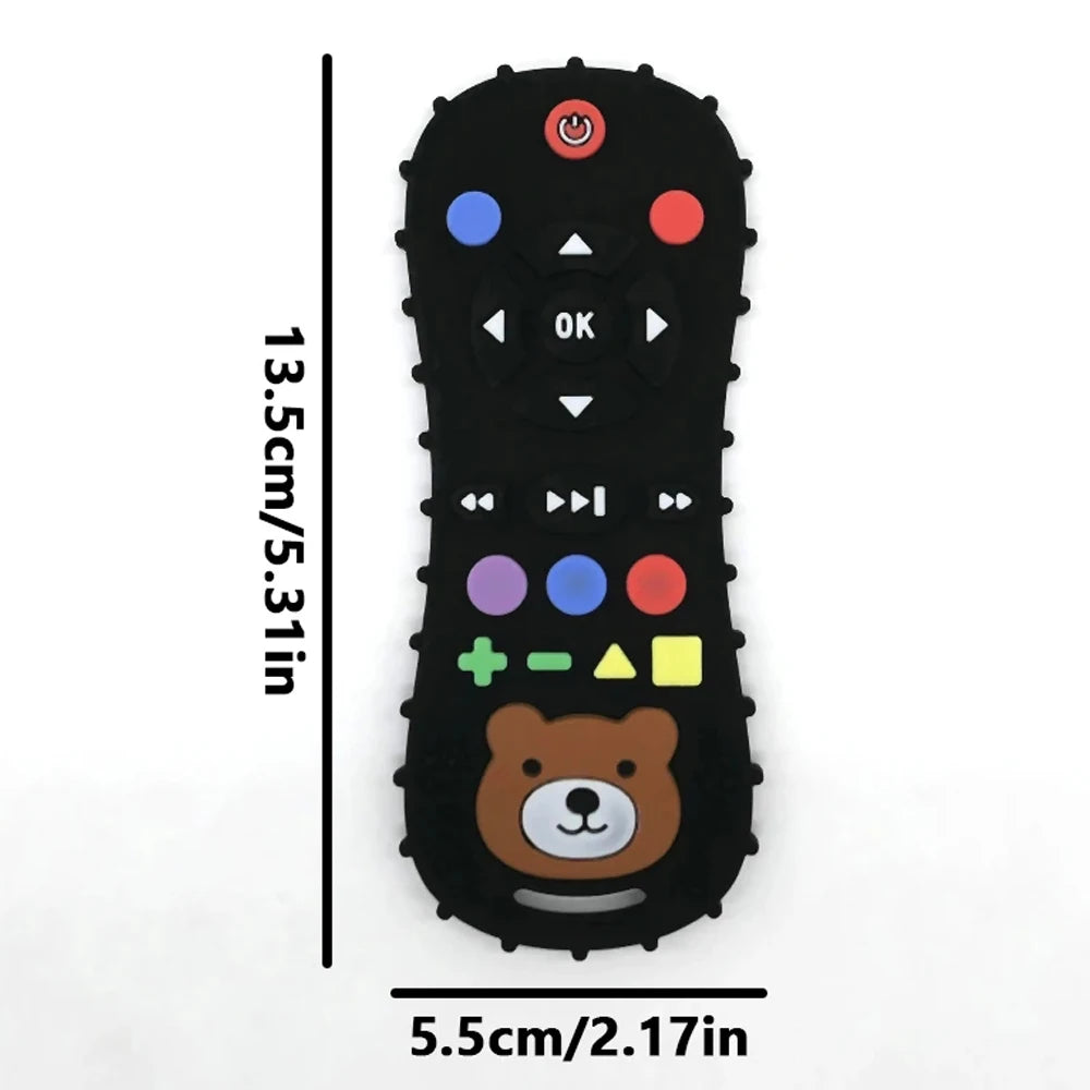 1/3PCS Baby Remote Control Teether Silicone Baby Anti-Eating Gloves Pacifier Bracelet Teething Stick Biting Toys