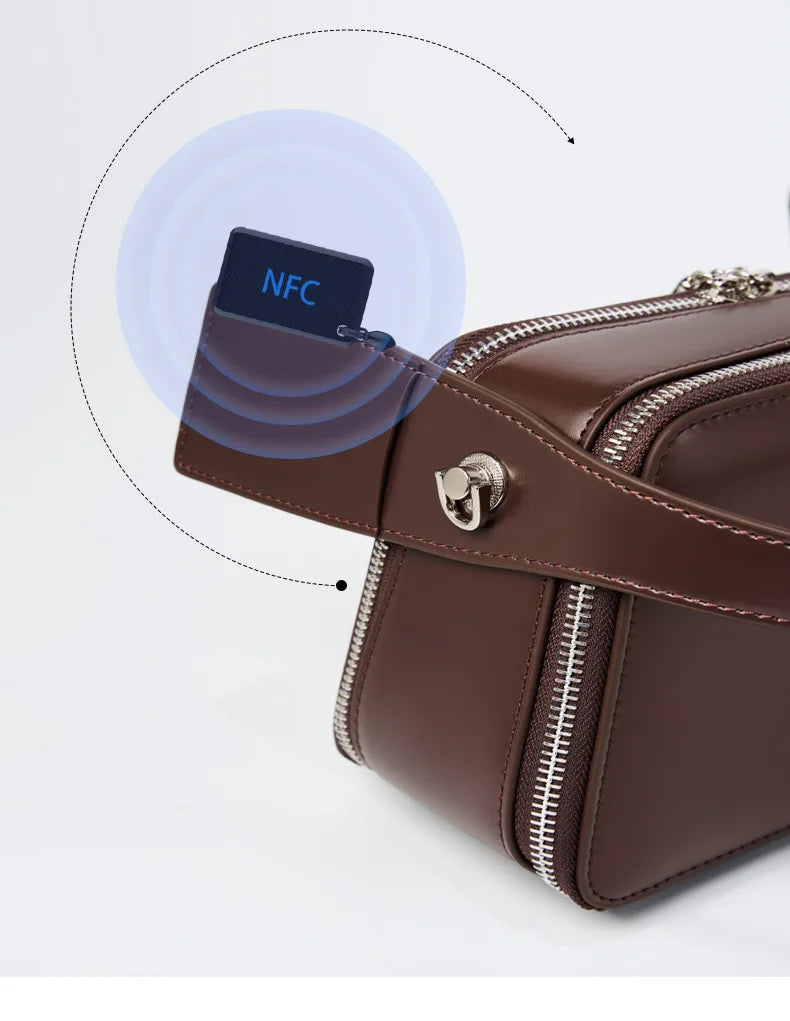 YANATARI underarm cowhide Genuine leather handbags women vintage shoulder bag female crossbody bags luxury high quality 2025