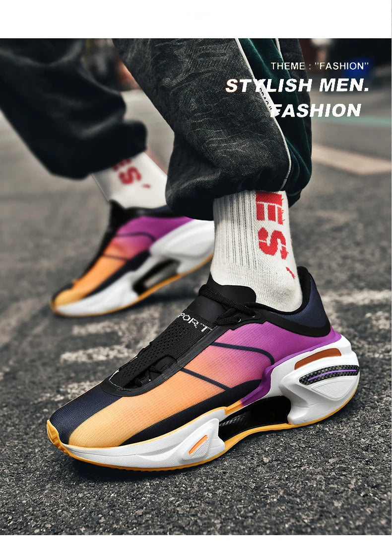 2025 New Men Sports Breathable Lightweight Comfortable Athletic Nonskid Sneakers Daily Leisure Shopping Walking Marathon Shoes