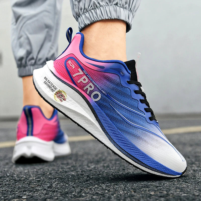 2024 New Comfortable New Carbon Plate Breathable Casual Fashionable Men's Lightweight Fly-knitting Sports Running Shoes