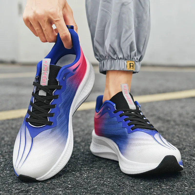 2024 New Comfortable New Carbon Plate Breathable Casual Fashionable Men's Lightweight Fly-knitting Sports Running Shoes