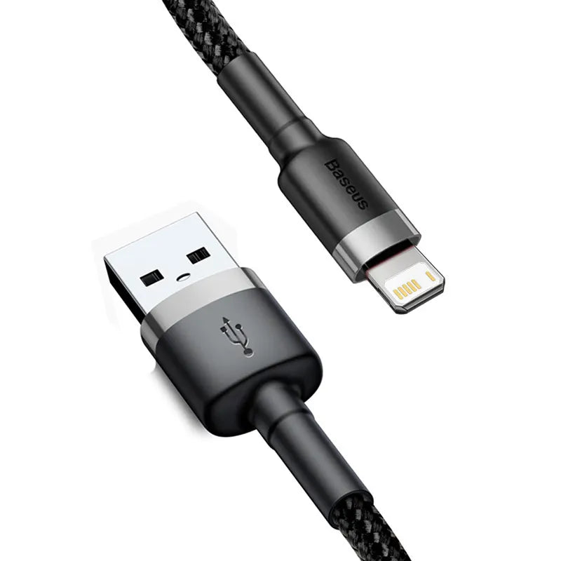 Baseus USB Cable for iPhone 12 11 Pro Max 8 X XR Fast Charge for iPhone Cable USB Data Sync Cable Phone Charger Cable Wire Cord