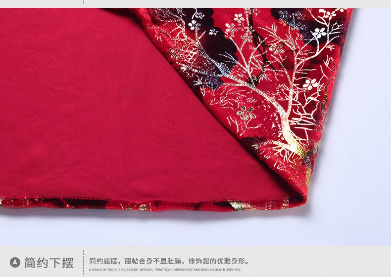 New Arrival Male Velour Shirts Autumn Winter Male Floral Clothing Long Sleeve Gold Velvet Flowers Dresses