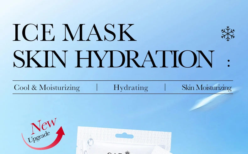 5pcs SADOER Ice Masks for Face Deep Hydrating Moisturizing Brightening Firming Face Mask Sheet Facial Masks Beauty Skin Care