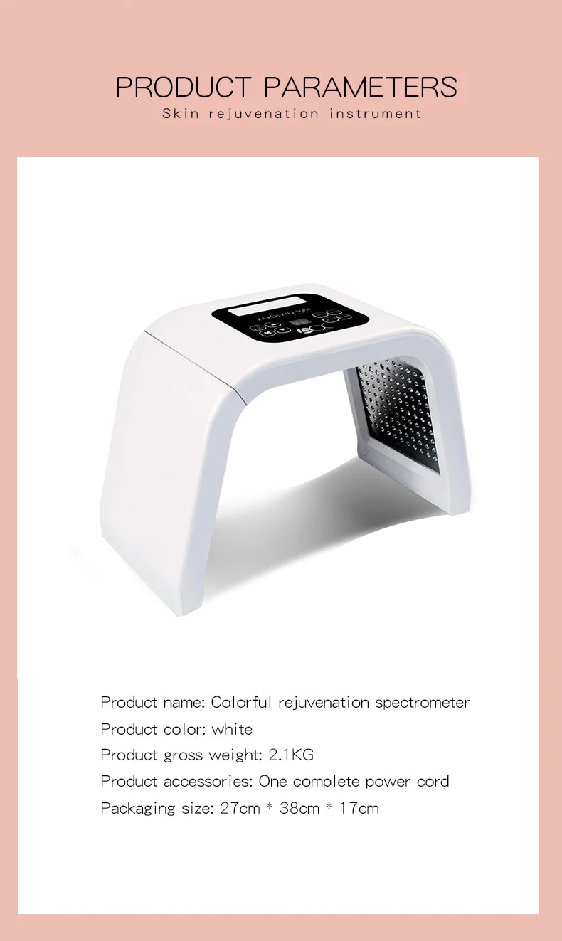 7 Colors Led Mask PDT LED Mask Light Therapy Skin Care Tools Beauty Health Facial Masks Red Light Therapy Wrinkle Remove Spa Us