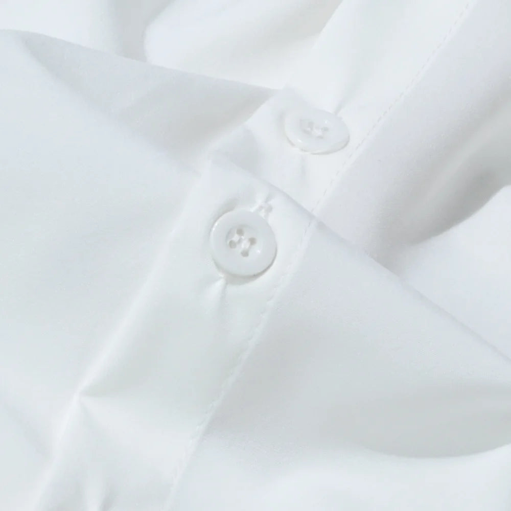 Summer Men's Shirt Long Sleeve Loose-fit Ice Silk Black White Gray Shirts Men Korean Style Casual Thin Top Male Fashion Clothes