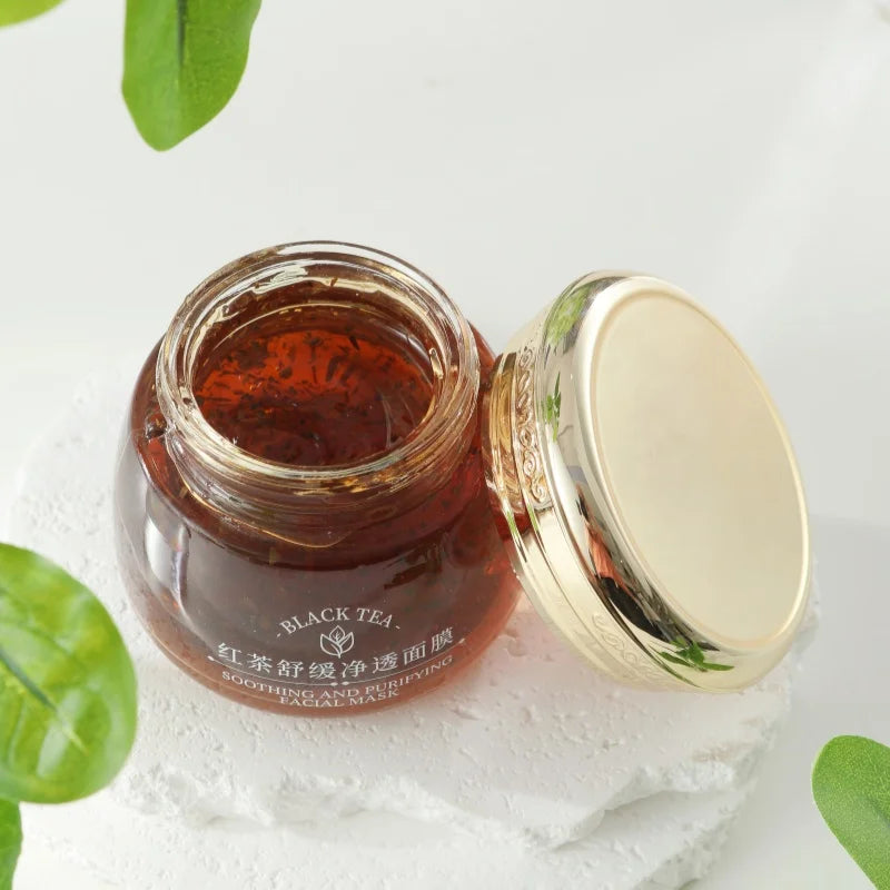 FONCE red Tea soothing and moisturizing facial mask, tea fragrance ,Improve facial condition,Jelly texture，skin care cream 120g