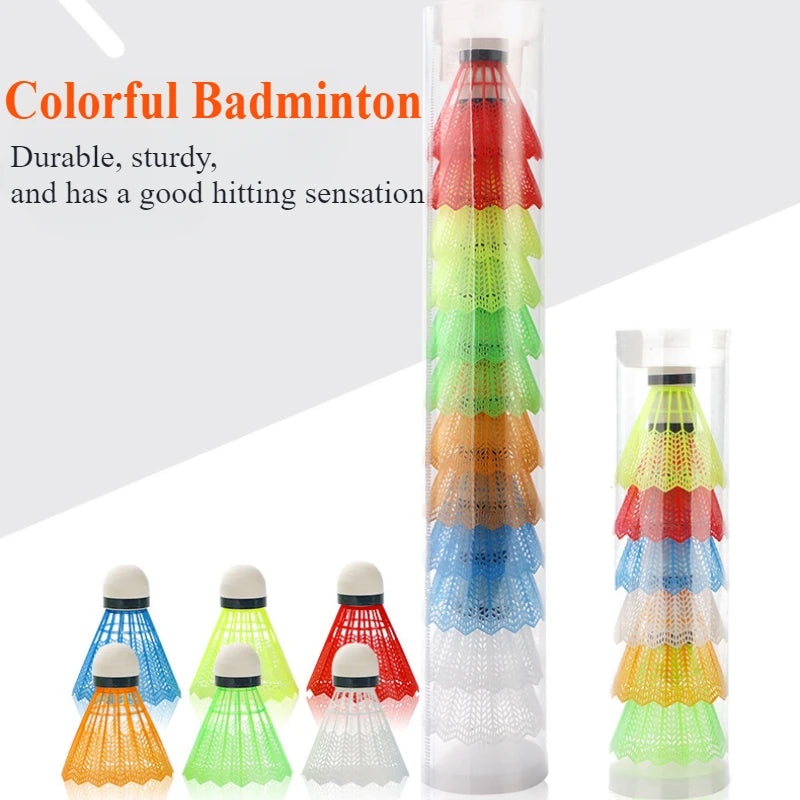 6pcs/set Color badminton color plastic foam ball head outdoor leisure sports hit resistant stability training ball Shuttlecock