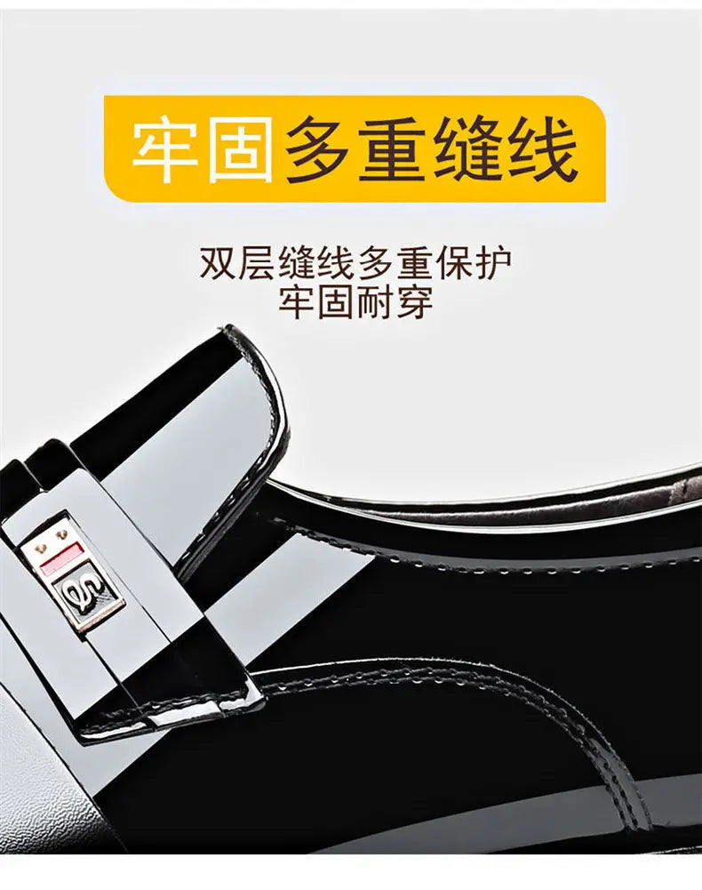 Fashion Business Dress Men Shoes Formal Slip on Dress Shoes Mens Oxfords Footwear High Quality Leather Shoes for Men Loafers