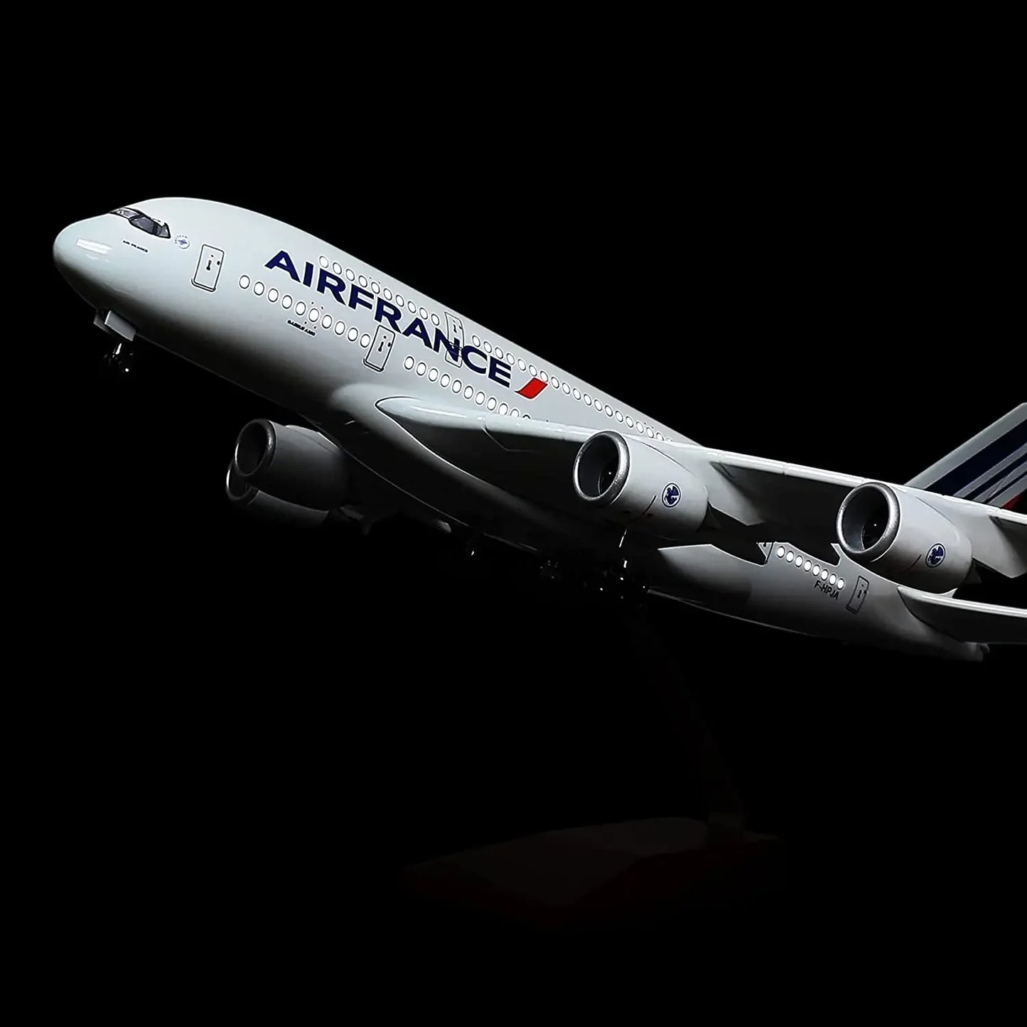 Airplane Airbus A380 Air France Plane 1:160 Scale Large Models Diecast Airplanes with LED Light for Collection or Gift Decor