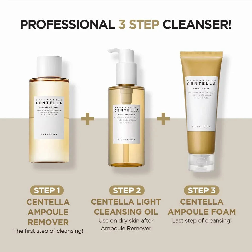 New Skin1004 Centella Asiatica Toner Cleanser Facial Serum Cleansing Oil & Moisturizer Skincare Set Original Products