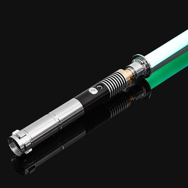 RGB Metal Lightsaber Dueling Smooth Swing Laser Sword Sabre De Luz 16 Color Changing 16 Sounds FOC Rave Weapon Flashing Toy
