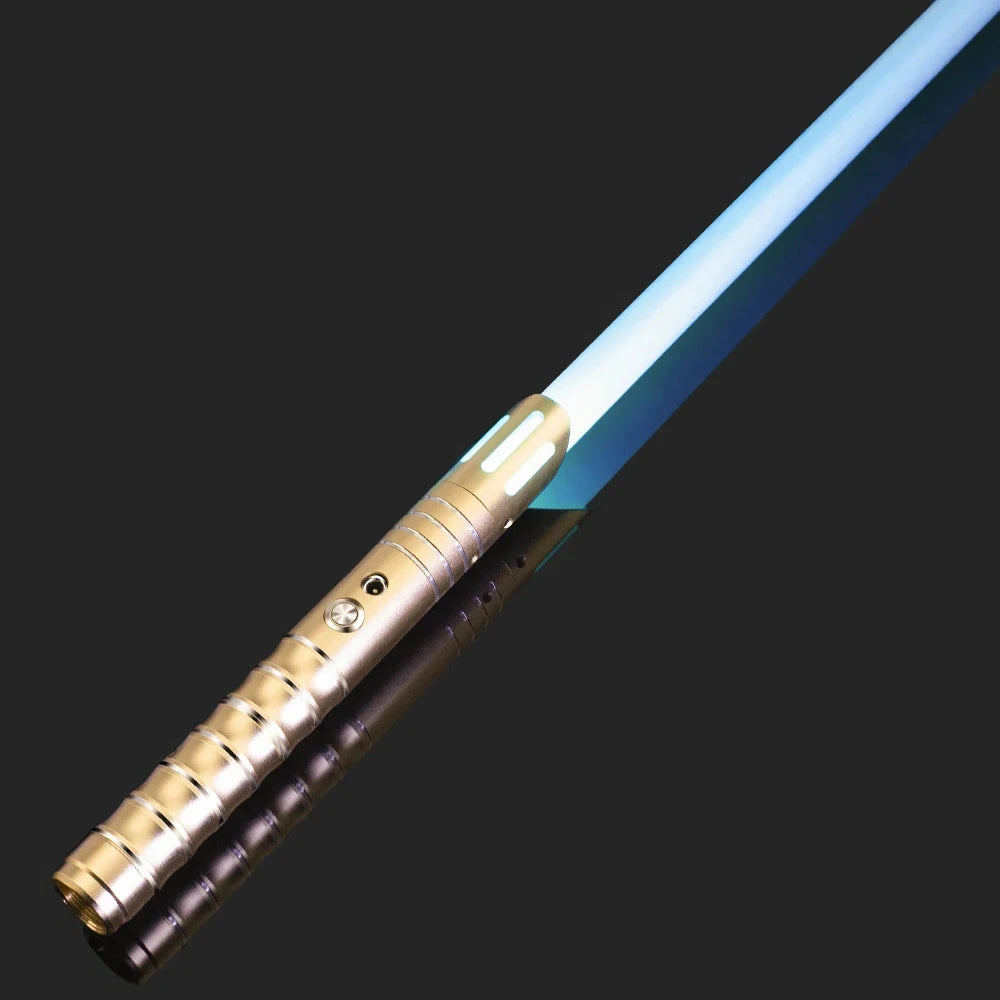 RGB Metal Lightsaber Dueling Smooth Swing Laser Sword Sabre De Luz 16 Color Changing 16 Sounds FOC Rave Weapon Flashing Toy