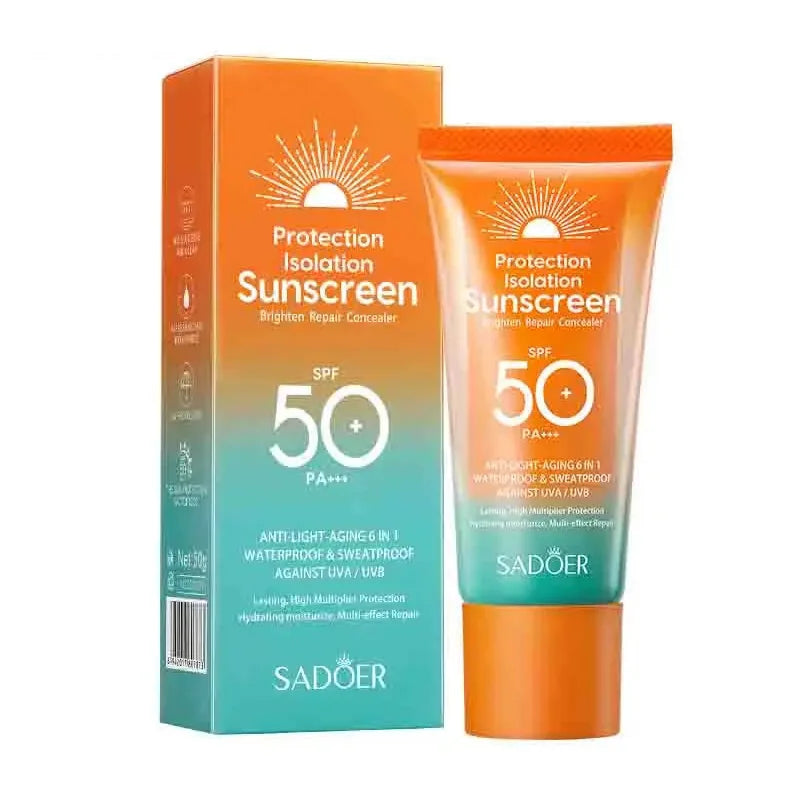 SADOER Spf 50+ Sunscreen for Face Protector Solar skincare Dual Tube Multi Effect PA+++ Facial Sunscreen Solar Blocker