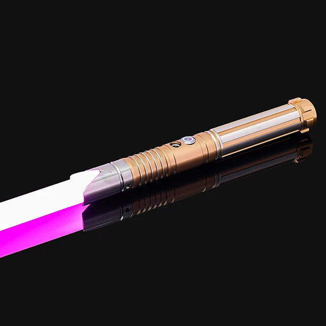 RGB Metal Lightsaber Dueling Smooth Swing Laser Sword Sabre De Luz 16 Color Changing 16 Sounds FOC Rave Weapon Flashing Toy