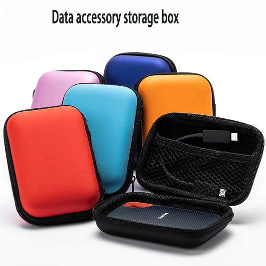 Mini 2.5-inch hard drive storage bag, data cable headphone bag,  poker card bag, card collection storage bag, zero wallet
