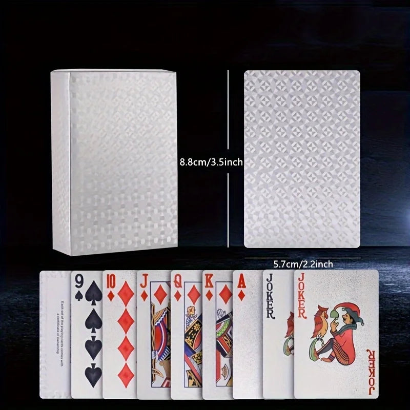 Black Gold Playing Card Game Card Waterproof Creative Magic Tools Chessboard Game Props For Home Holiday Classic Party Game