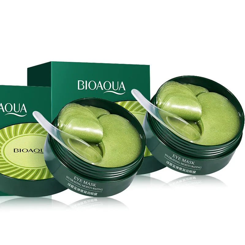 60pcs/box BIOAQUA Seaweed Crystal Collagen Eye Mask Anti Dark Circles Remove Eye Bags Moisturizing Eye Patches for Eye Skin Care