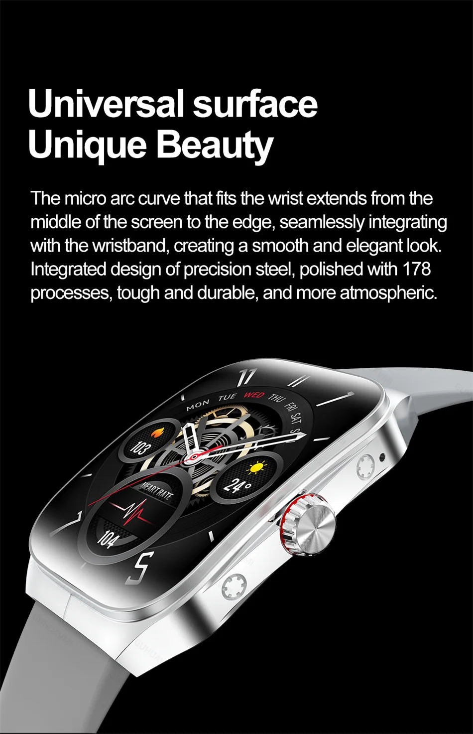 Smartwatch Men Women NFC AMOLED Screen Always Show Time Clock  Bluetooth Call IP68 Waterproof Smart Watch Sport Fitness Bracelet