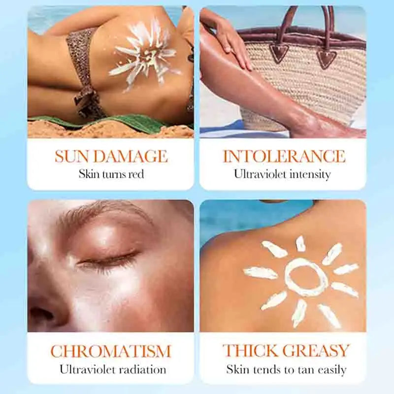 SADOER Spf 50+ Sunscreen for Face Protector Solar skincare Dual Tube Multi Effect PA+++ Facial Sunscreen Solar Blocker