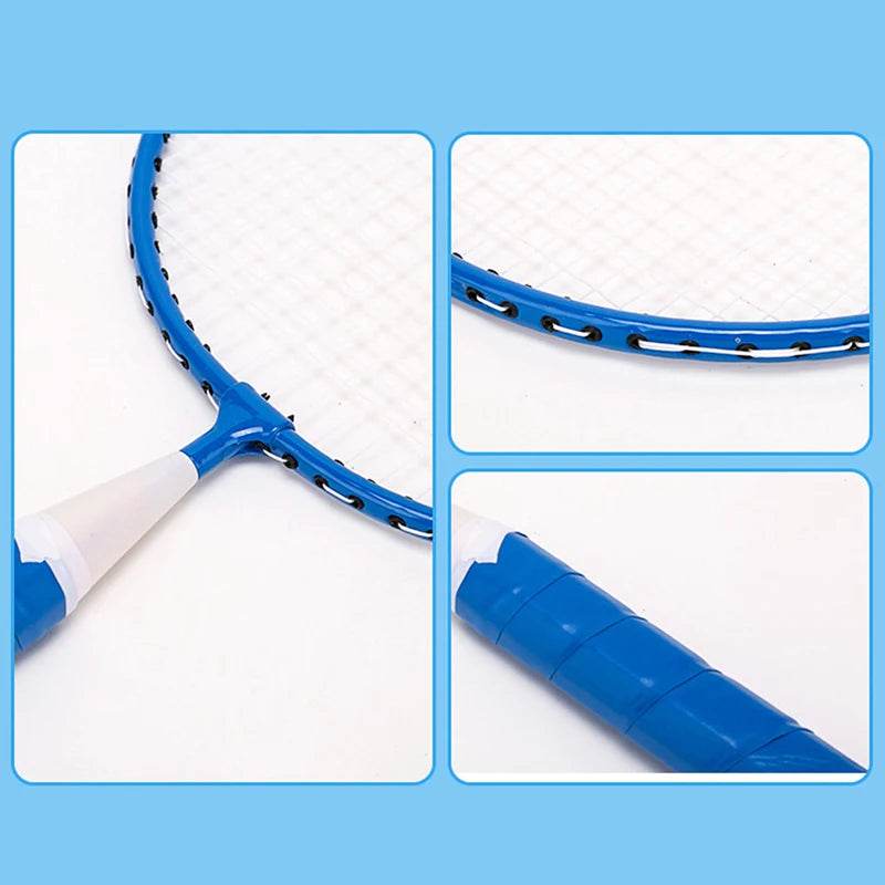 1 Pair Children Tennis Badminton Rackets Ball Set Sports Family Game Toy Kids Badminton Rackets N66