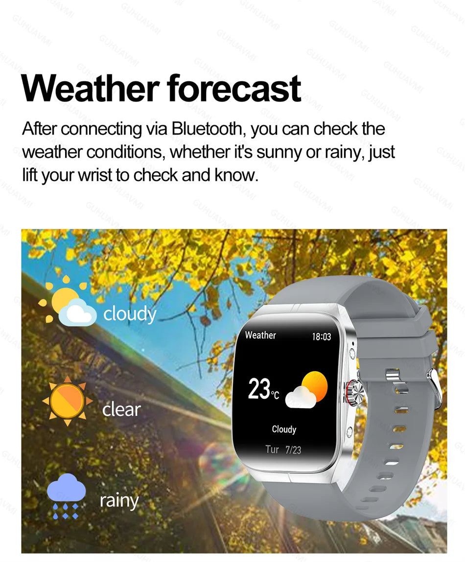 Smartwatch Men Women NFC AMOLED Screen Always Show Time Clock  Bluetooth Call IP68 Waterproof Smart Watch Sport Fitness Bracelet