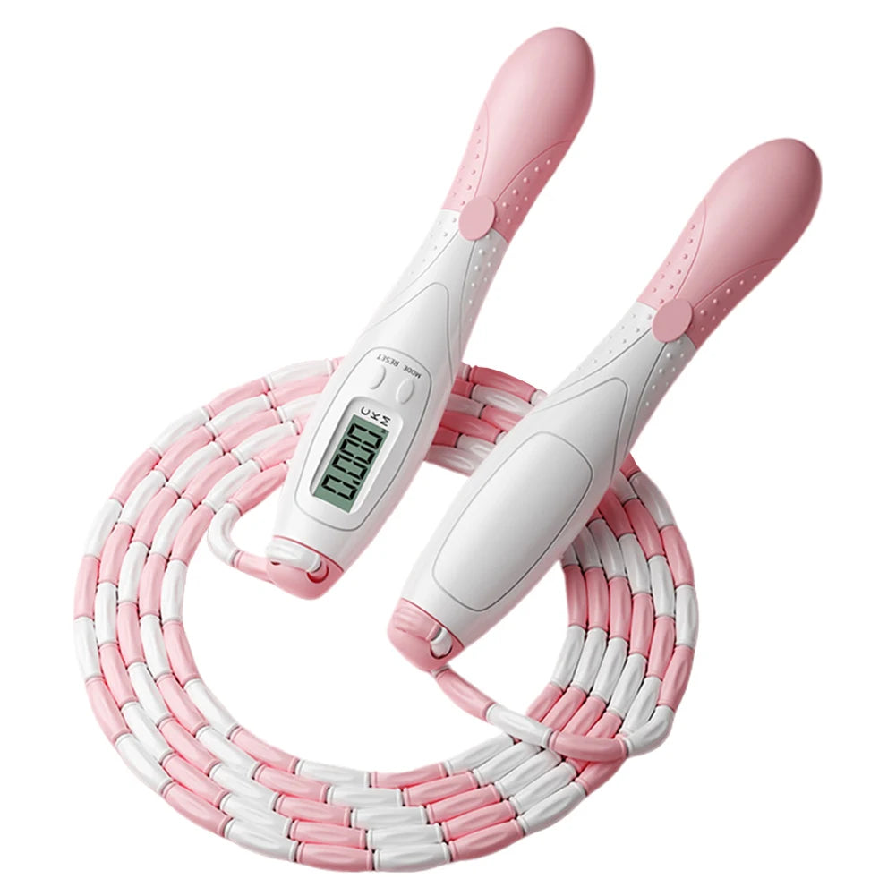 Beaded Jump Rope Skipping Rope Adjustable Length Plastic Segmented Jump Rope Soft Beaded Skipping Rope for Kids Adults