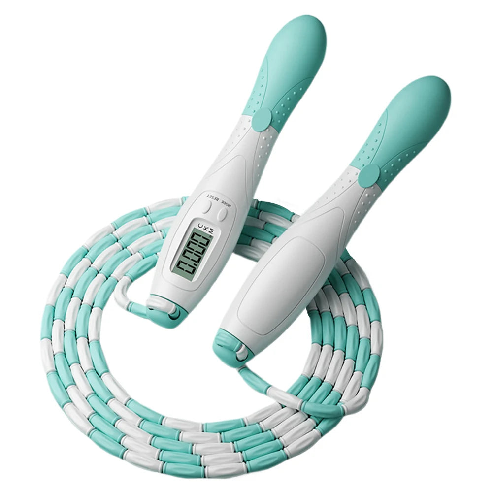 Beaded Jump Rope Skipping Rope Adjustable Length Plastic Segmented Jump Rope Soft Beaded Skipping Rope for Kids Adults