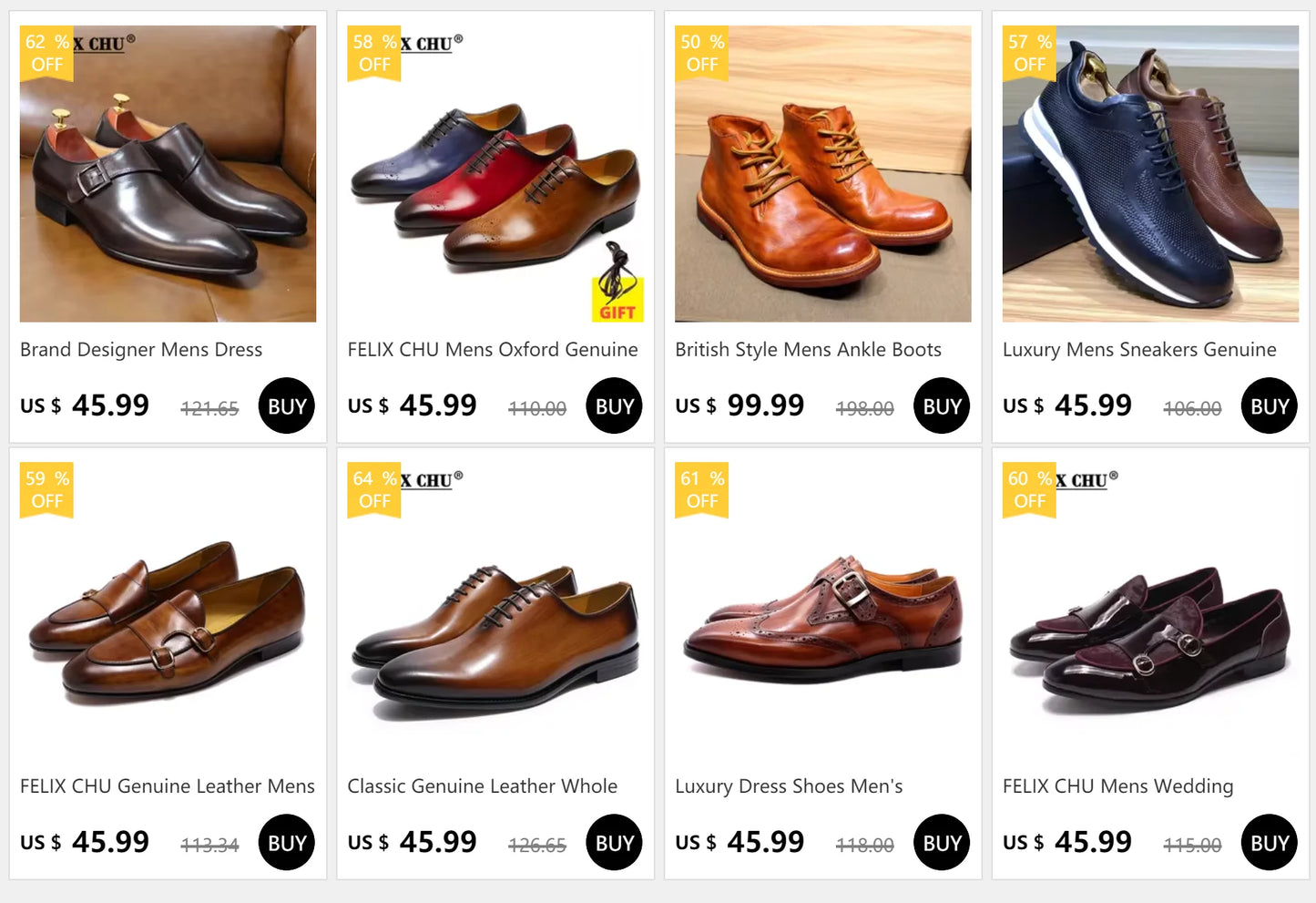 FELIX CHU Mens Penny Loafers Leather Shoes Genuine Leather Elegant Wedding Party Casual Dress Shoes Brown Black Shoes for Men