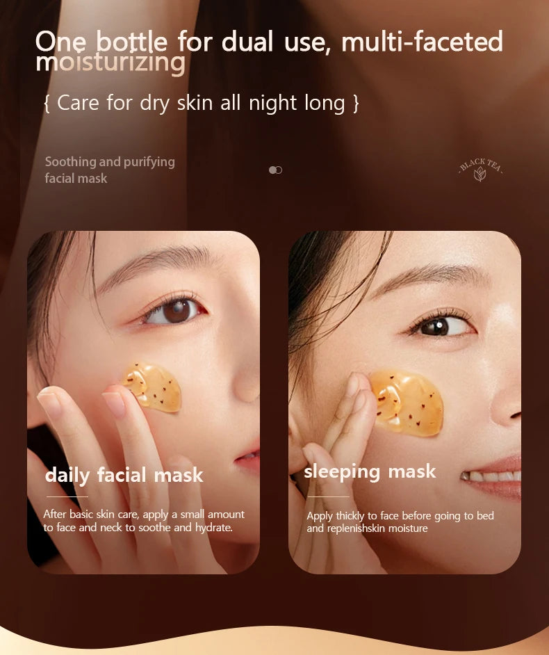 FONCE red Tea soothing and moisturizing facial mask, tea fragrance ,Improve facial condition,Jelly texture，skin care cream 120g