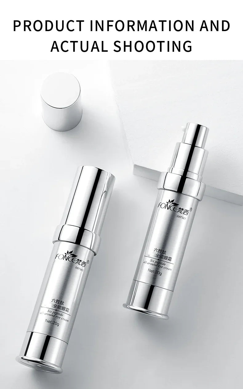 FONCE Six Peptides Eye Cream Eye Care, Moisturizing and Collagen Protein 20g