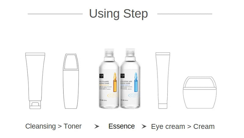 Sadoer 500 mL Essence Water Toner – Niacinamide · Hyaluronic Acid · Arbutin