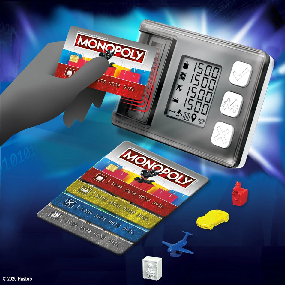 Hasbro Real Estate Tycoon Monopoly Super Electronic Bank Card Machine Monopoly Board Game Toys