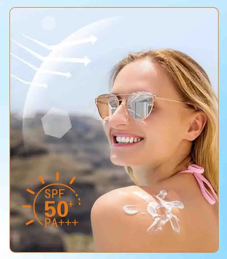 SADOER Spf 50+ Sunscreen for Face Protector Solar skincare Dual Tube Multi Effect PA+++ Facial Sunscreen Solar Blocker