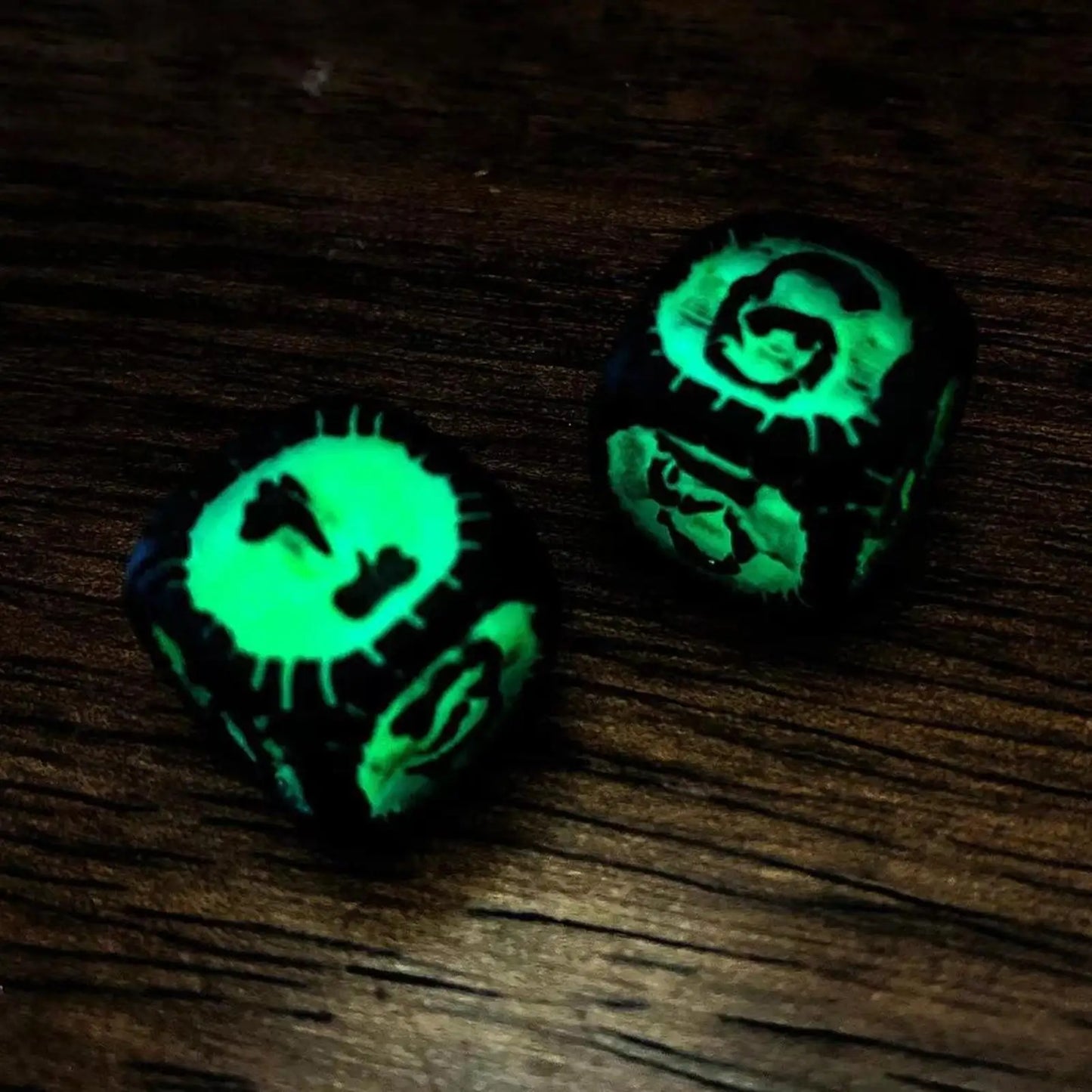 Luminous Retro Dice Halloween Luminous Retro Dice Luminous DND Dice Glowing In The Dark Role Playing Table Games Club Pub Party