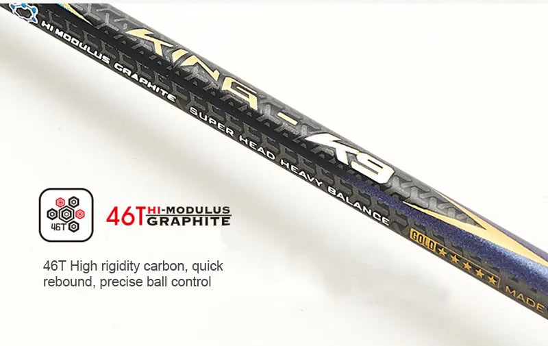 Kawasaki KING K9 4U Badminton Racket Professional T-Join Power All-around Speed&Attack Kawasaki Badminton Racket