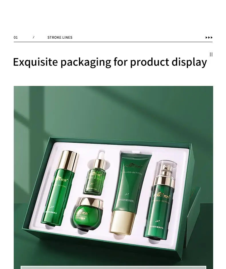 Five Piece FONCE Bose Skin Care Set Face Essence Moisturizing Korean Face Set，all-in-one skin lotion