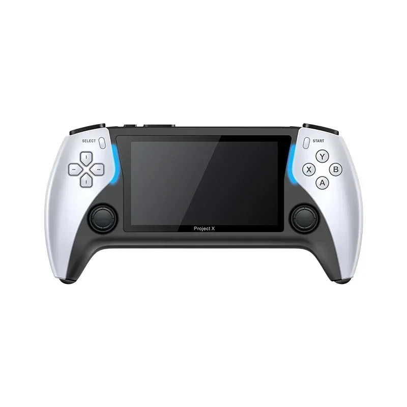 NEW Project X Portable Pocket Video Game Console 128G 40000+ Games 4.3” IPS Screen Support PS1 Retro Gaming Dual Speaker Stereo