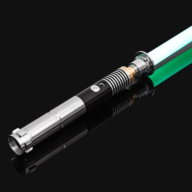 RGB Metal Lightsaber Dueling Smooth Swing Laser Sword Sabre De Luz 16 Color Changing 16 Sounds FOC Rave Weapon Flashing Toy