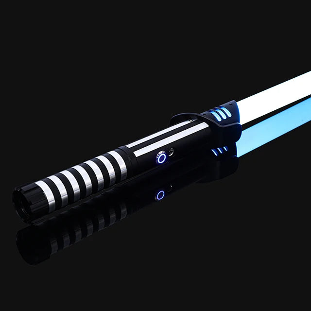 RGB Metal Lightsaber Dueling Smooth Swing Laser Sword Sabre De Luz 16 Color Changing 16 Sounds FOC Rave Weapon Flashing Toy