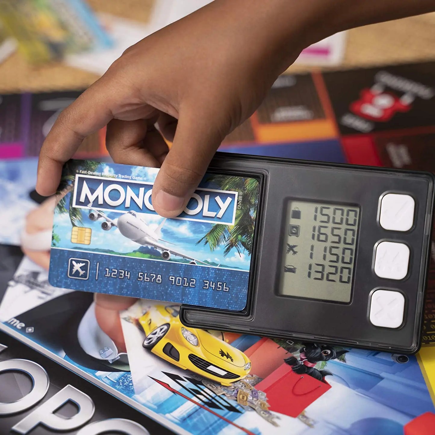 Hasbro Real Estate Tycoon Monopoly Super Electronic Bank Card Machine Monopoly Board Game Toys