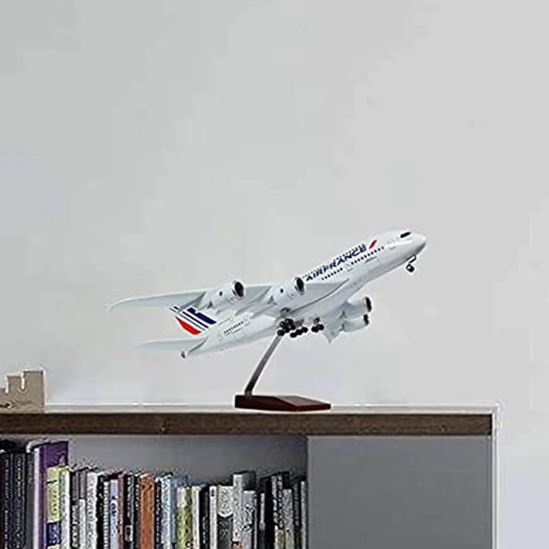 Airplane Airbus A380 Air France Plane 1:160 Scale Large Models Diecast Airplanes with LED Light for Collection or Gift Decor