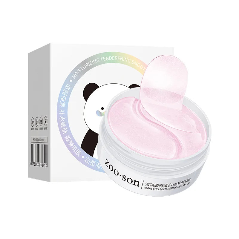 60pcs/box BIOAQUA Seaweed Crystal Collagen Eye Mask Anti Dark Circles Remove Eye Bags Moisturizing Eye Patches for Eye Skin Care